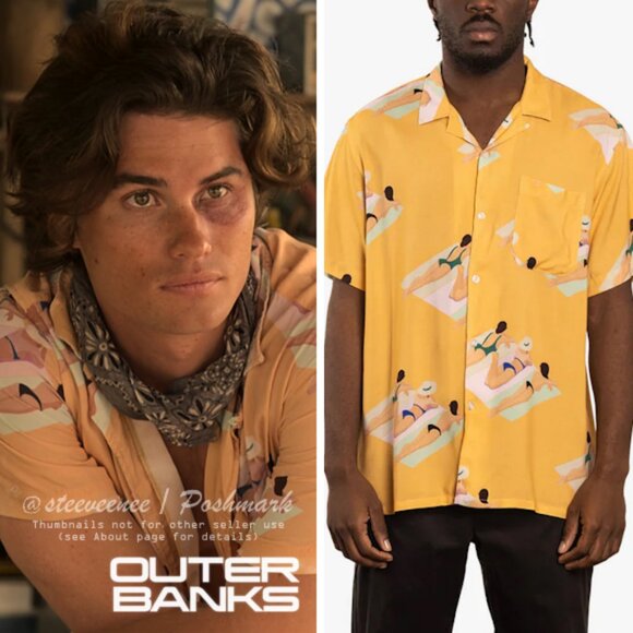 Duvin Beach Day Button Up Shirt ASO John B in Outer Banks - Picture 1 of 12